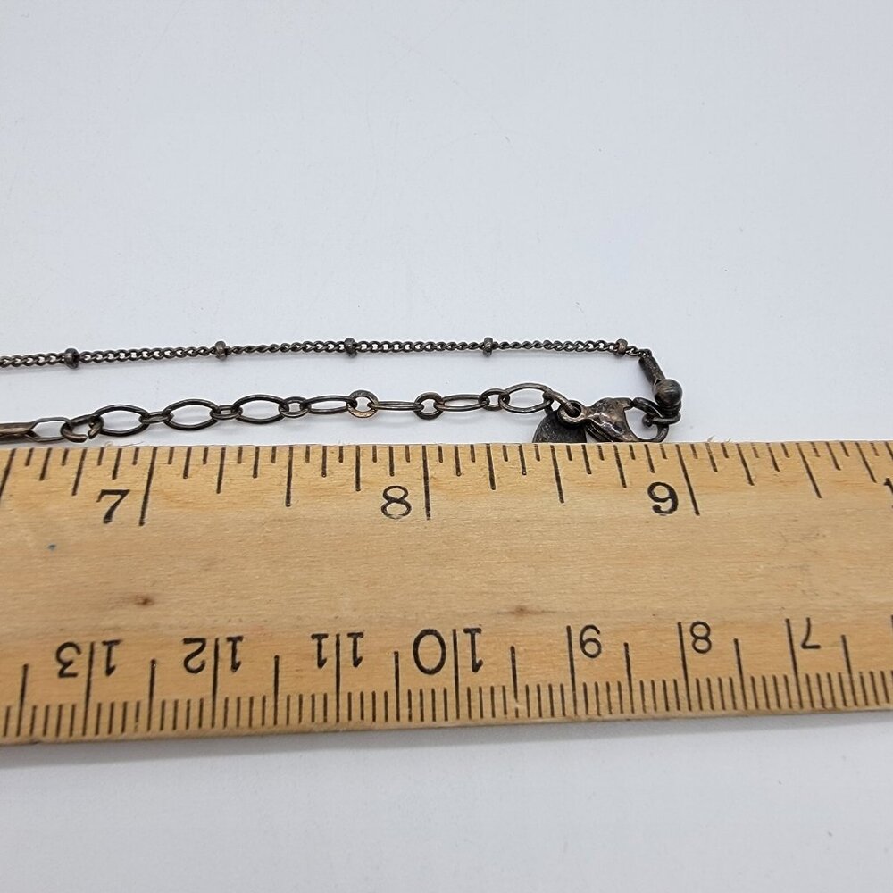 Origami Owl Locket Necklace Silver Sister Theme 18 In Chain - Picture 5 of 5